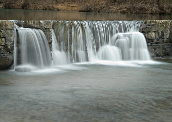Arkansas Poster featuring the photograph 0902-7025 Natural Dam 3 by Randy Forrester