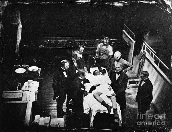 Daguerreotype Poster featuring the photograph Anesthesia #1 by Science Source
