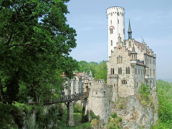 Europe Poster featuring the photograph Burg Lichtenstein #1 by Joseph Hendrix