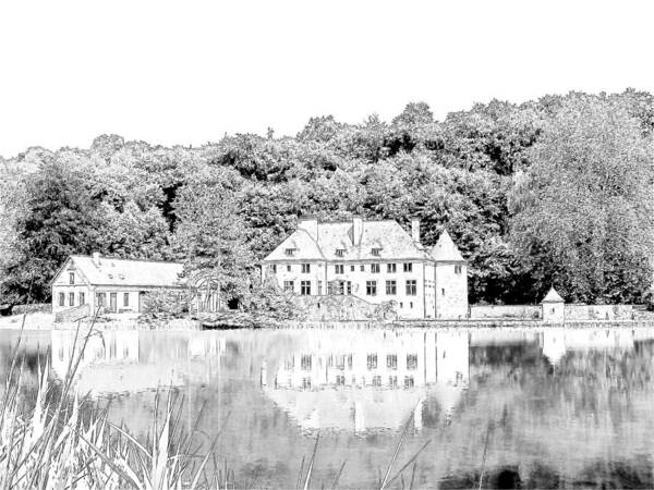 Europe Poster featuring the photograph Chateau du Lac Orval Belgium #1 by Joseph Hendrix