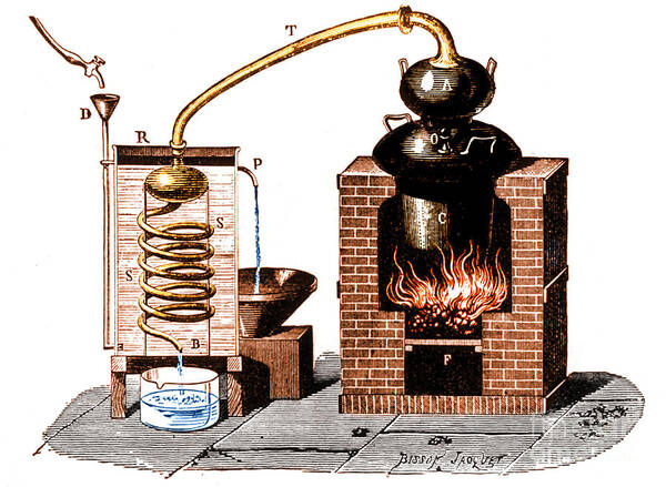 Science Poster featuring the photograph Distillation By Means Of A Metallic #1 by Science Source