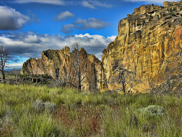 Smith Rock State Park Poster featuring the photograph Smith Rock #1 by Bonnie Bruno