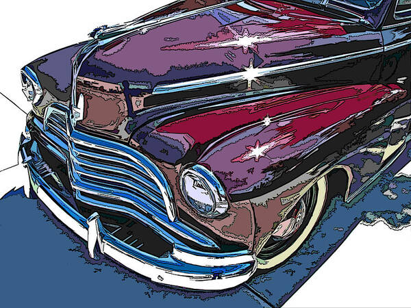 1946 Poster featuring the photograph 1946 Chevrolet Front Study by Samuel Sheats