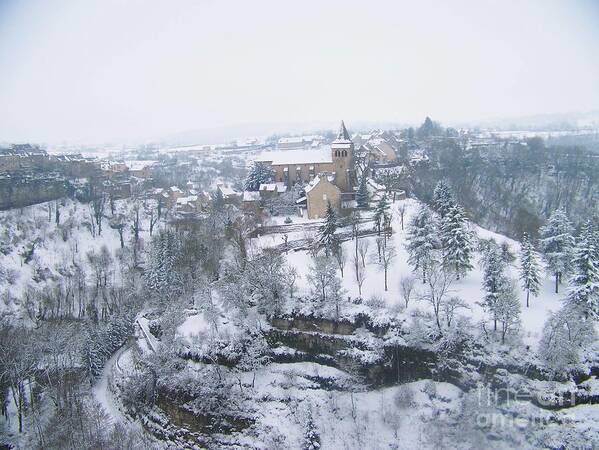  Poster featuring the photograph Bozouls winter #4 by Sylvie Leandre