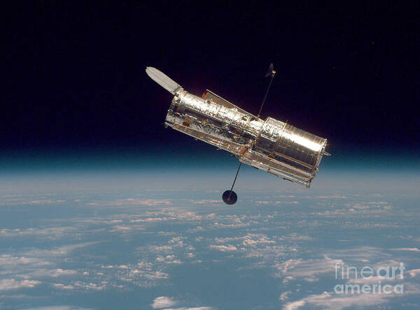 Hubble Poster featuring the photograph Hubble Space Telescope #7 by Nasa