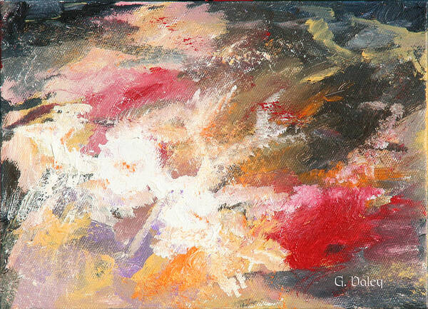 Gail Daley Poster featuring the painting Abstract No 2 by Gail Daley