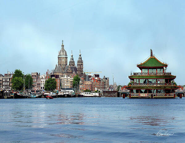 Amsterdam Poster featuring the photograph Amsterdam by Diana Haronis