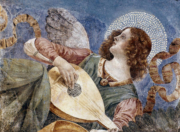 1481 Poster featuring the photograph Angel With A Lute by Granger