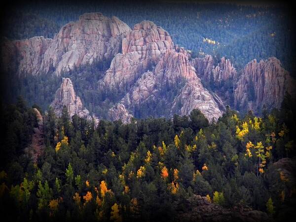 Fall Poster featuring the photograph Beginning of Mountain fall by Michelle Frizzell-Thompson