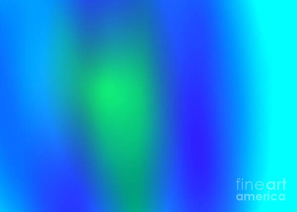 Abstract Background Graphics Illustration Blue Green Blended Digital Colorful Colourful Colors Colours Unique Poster featuring the digital art Blue Green Abstract by Susan Stevenson