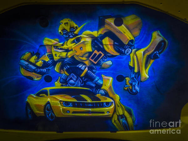 Low Rider Poster featuring the photograph Bumble Bee Transformer by Chuck Re