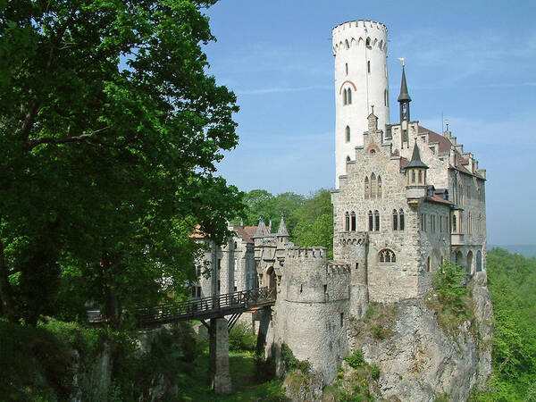 Europe Poster featuring the photograph Burg Lichtenstein by Joseph Hendrix