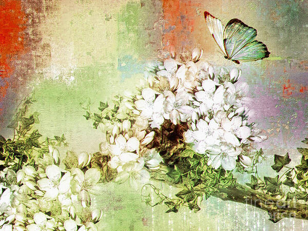 Butterfly Poster featuring the digital art Butterfly by Elaine Manley