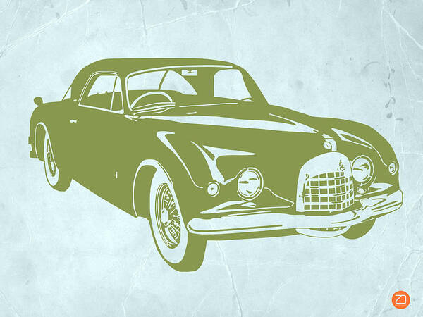 Classic Car Poster featuring the digital art Classic Car by Naxart Studio