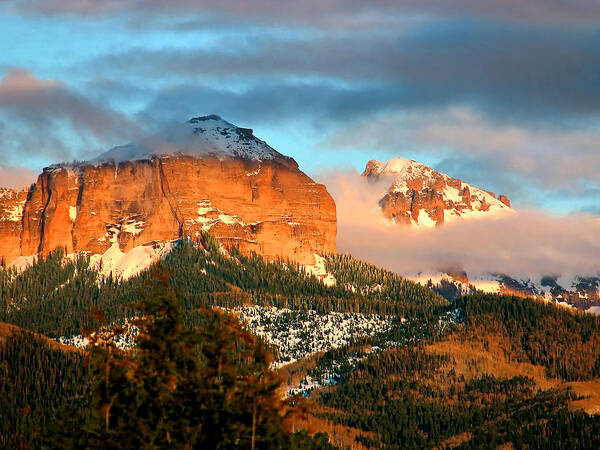 Rocky Mountains Poster featuring the photograph Cloud Shroud by Rick Wicker