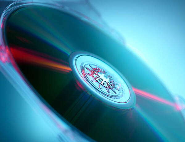 Compact Disc Poster featuring the photograph Compact Disc by Tek Image