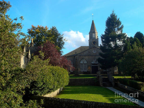 Church Poster featuring the photograph Currie Kirk by Yvonne Johnstone