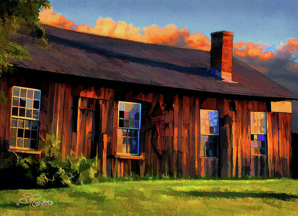 Shed Poster featuring the painting Farrier's Shed by Suni Roveto