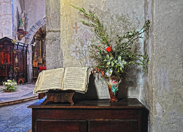 Church Poster featuring the photograph French Church Decorations by Dave Mills