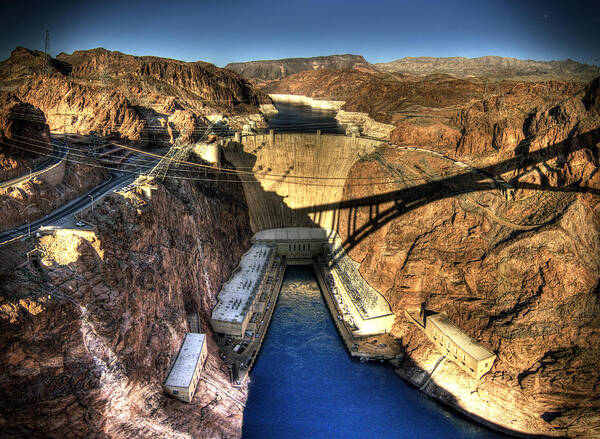 Hoover Dam Poster featuring the photograph Hoover by Chris Multop