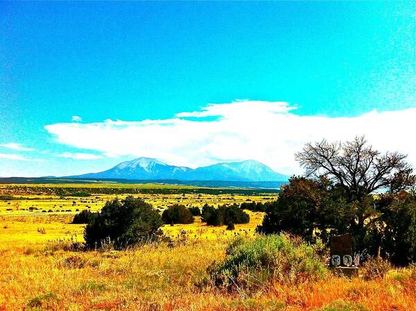 Landscape Poster featuring the photograph Spanish Peaks by Joseph Mora