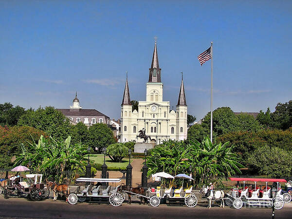 Jackson Square Poster featuring the photograph Jackson Square by Norma Warden