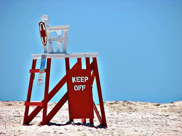 Lifeguard Poster featuring the photograph Life Guard Stand by Carolyn Marshall