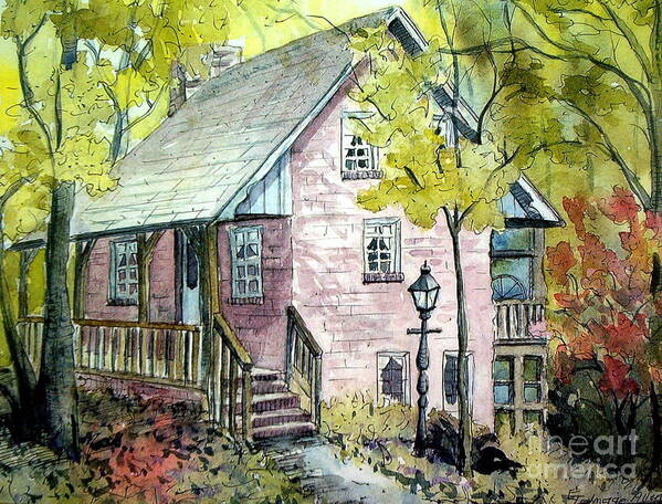 Plein-air Poster featuring the painting Mrs. Henry's Home by Gretchen Allen