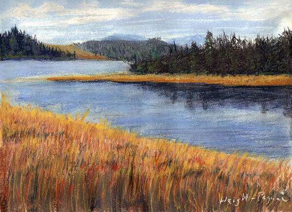 Pastels Poster featuring the painting Nestucca River and Bay by Chriss Pagani