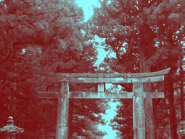 Gate Poster featuring the photograph Nikko Gate by Naxart Studio