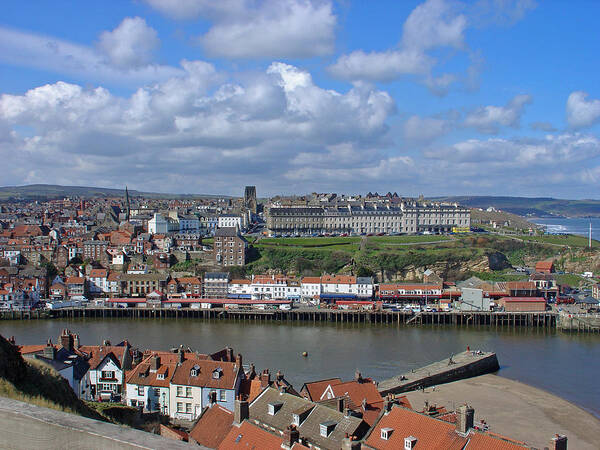 Cars Poster featuring the photograph Overlooking Whitby by Rod Johnson