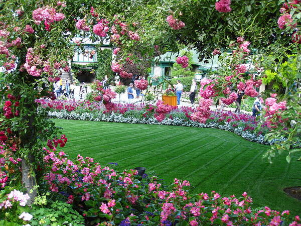 Kathy Long Poster featuring the photograph Pink Garden by Kathy Long