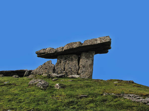 Poulnabrone Poster featuring the photograph Poulnabrone Dolmen by David Gleeson