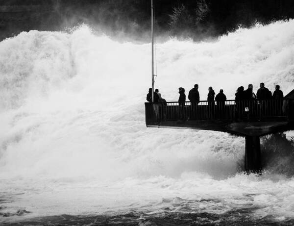 Rhine Falls Poster featuring the photograph Rhine Falls Schaffhausen by Matthias Hauser