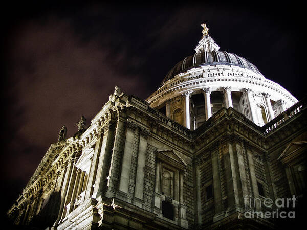 Parliament Poster featuring the photograph Saint Paul's Cathedral at Night by Thanh Tran