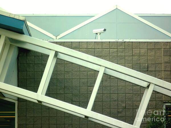 Security Poster featuring the photograph Security Camera on Government Building by Renee Trenholm