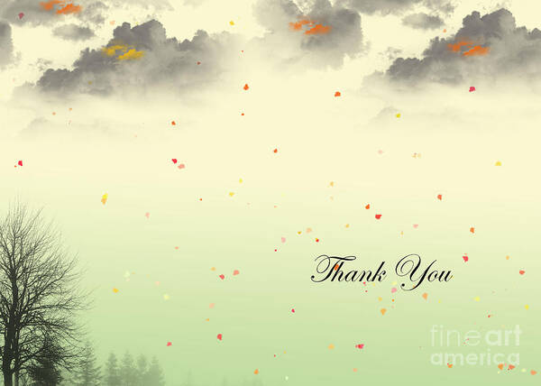 Thank You Cards Poster featuring the painting Thank You 4 by Trilby Cole