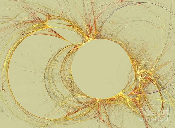 Apophysis Poster featuring the digital art The Arcs by Kim Sy Ok