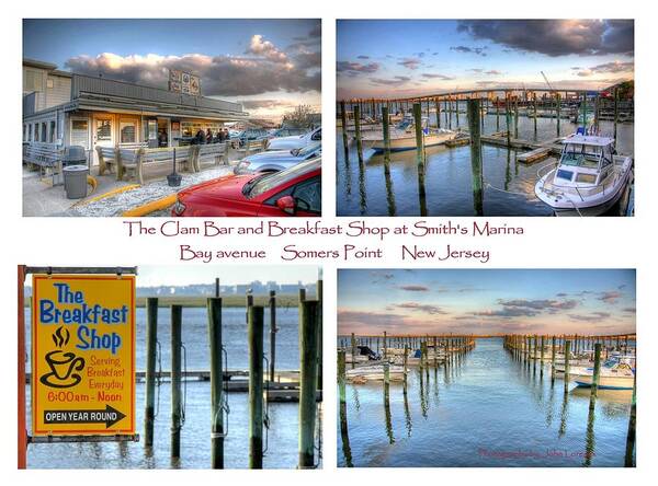 Clam Bar Poster featuring the photograph The Clam Bar and Breakfast Shop by John Loreaux