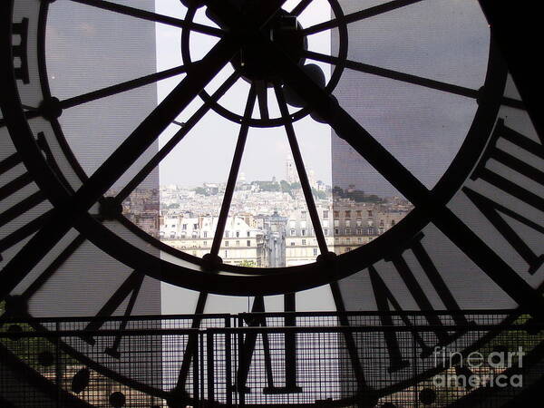 Paris Poster featuring the photograph Time by Valerie Shaffer