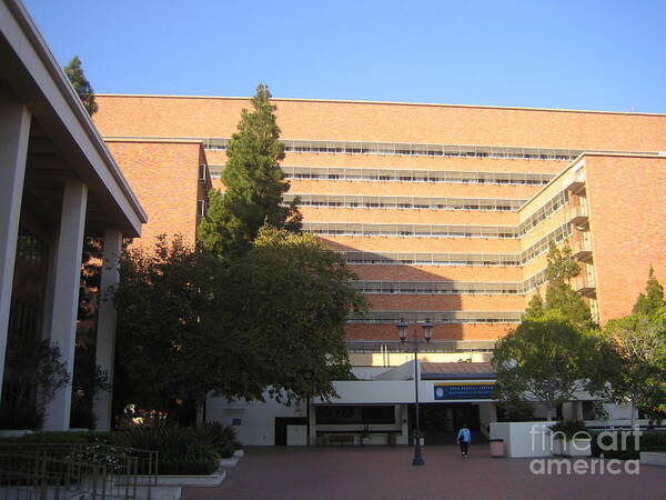 Ucla Poster featuring the photograph UCLA Original Medical Center by John Shiron