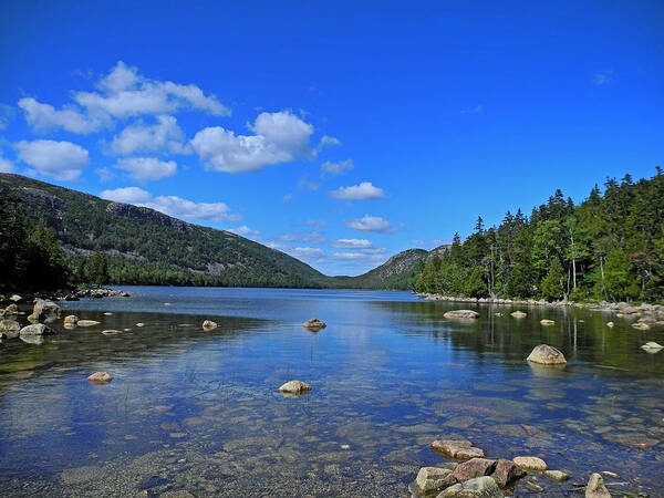 Beauty Poster featuring the photograph View of Jordan Pond by Lynda Lehmann