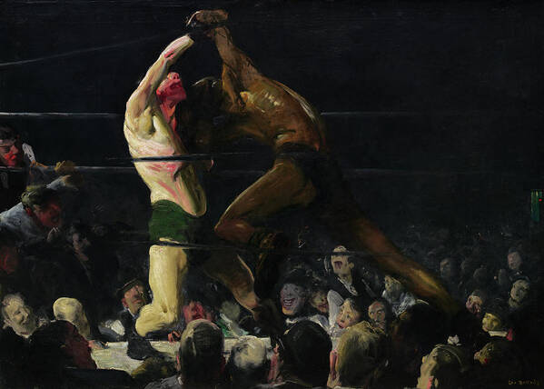 George Bellows Poster featuring the painting Both Members of This Club #1 by George Bellows