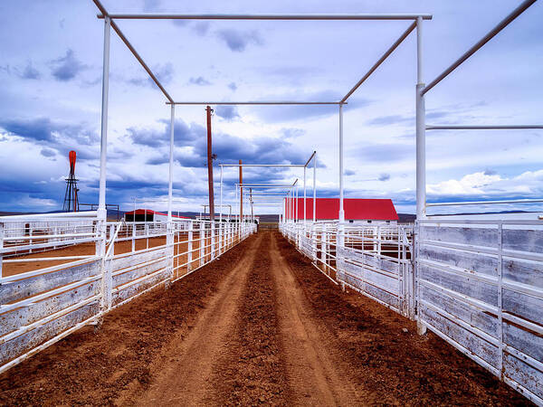 Corrals Poster featuring the photograph Empty Corrals #1 by Mountain Dreams