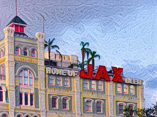 New Poster featuring the painting Home of Jax Beer #2 by Bill Cannon