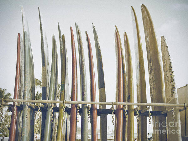 Surf Poster featuring the photograph Vintage Style Surfboards Surf Art by Paul Topp