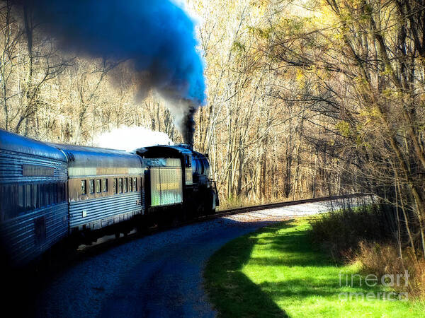 Trains Poster featuring the photograph The Locomotive #2 by Steven Digman