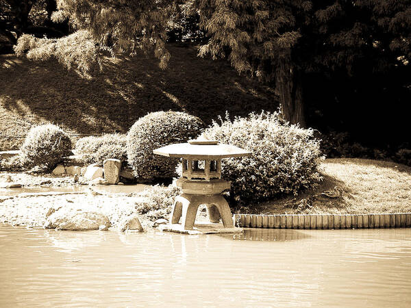 Japanese Garden New York Poster featuring the photograph Japanese Hill and Pond Garden New York #2 by Mickey Clausen