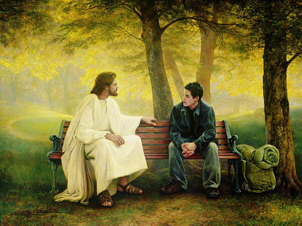 Jesus Poster featuring the painting Lost and Found by Greg Olsen