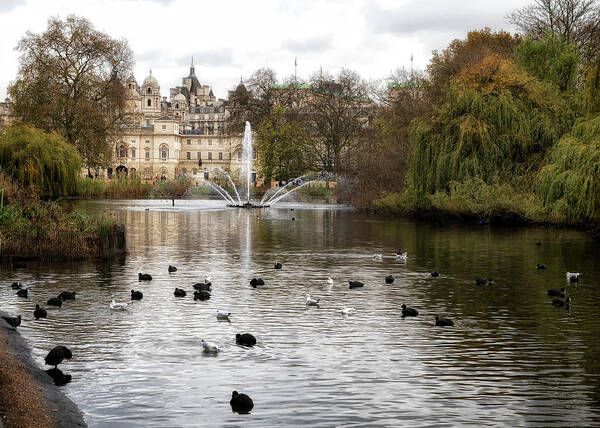 Park Poster featuring the photograph St James Park #2 by Shirley Mitchell